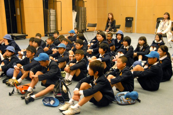 島根県から環境学習に参加した中学生