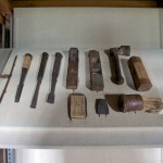 改修で見つかった江戸時代の大工道具