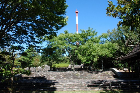 馬瀬山頂公園内にある宇和海展望タワー